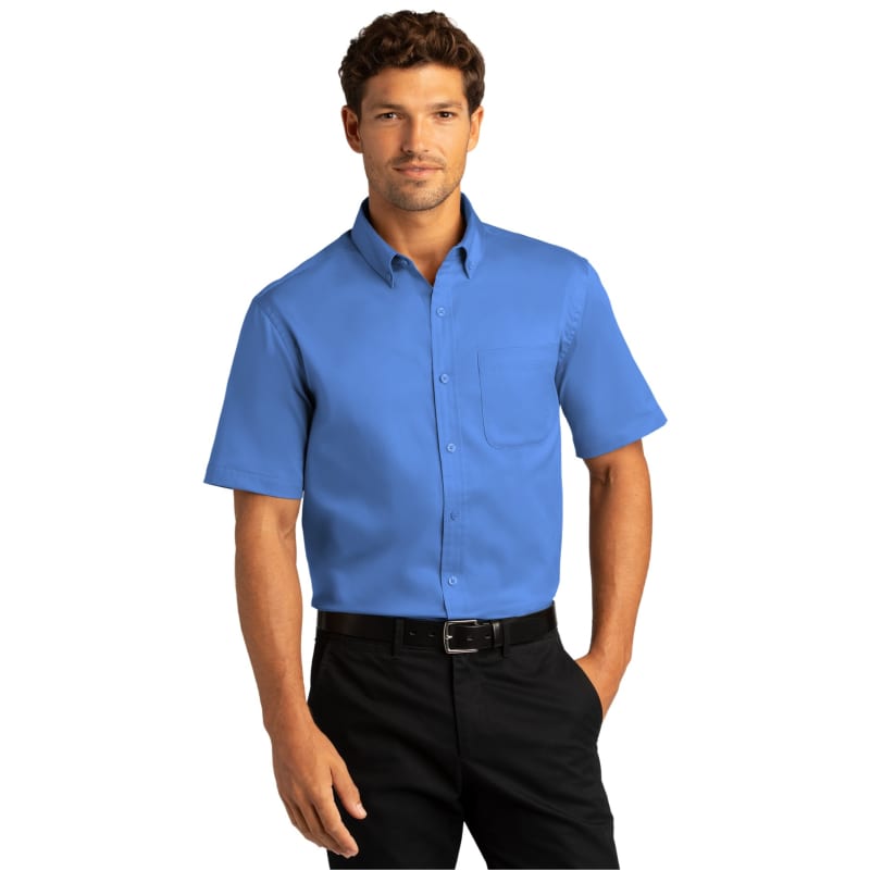 Port Authority Short Sleeve SuperPro React Twill Shirt. 6