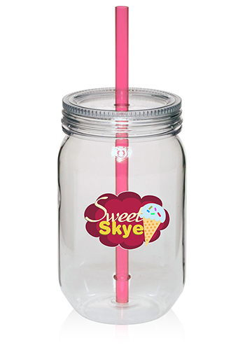 24 oz. Single Wall Mason Jars 5