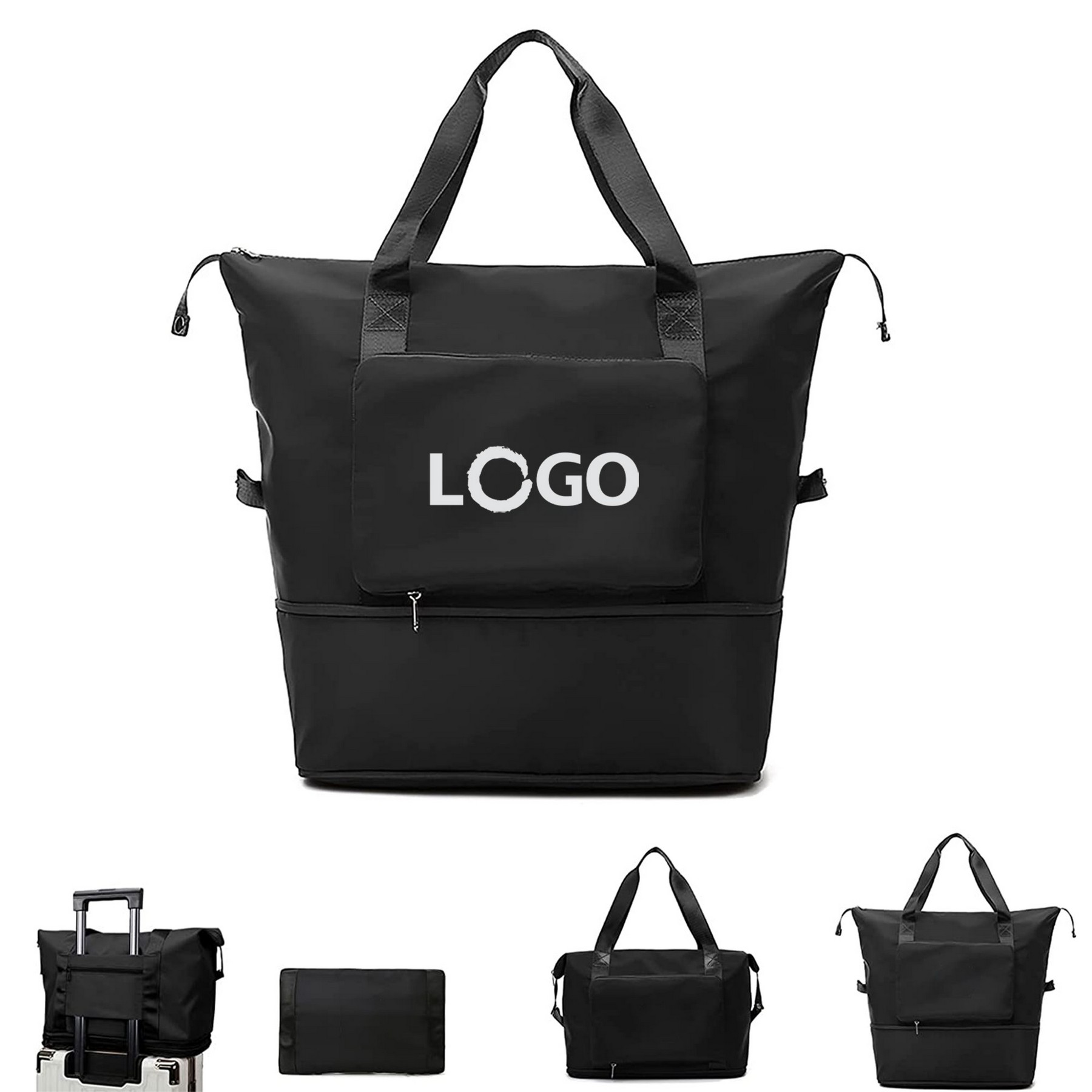 Expandable Folding Travel Duffle Tote Bag