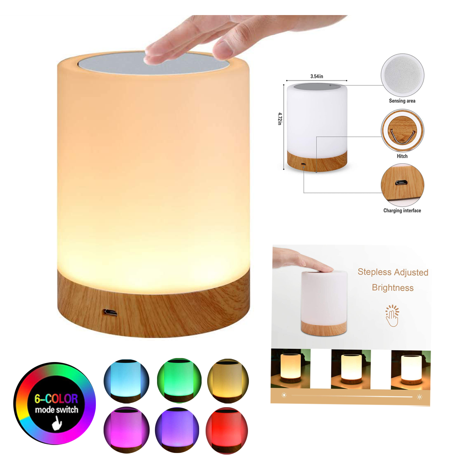 Adjustable LED Touch Night Light 3