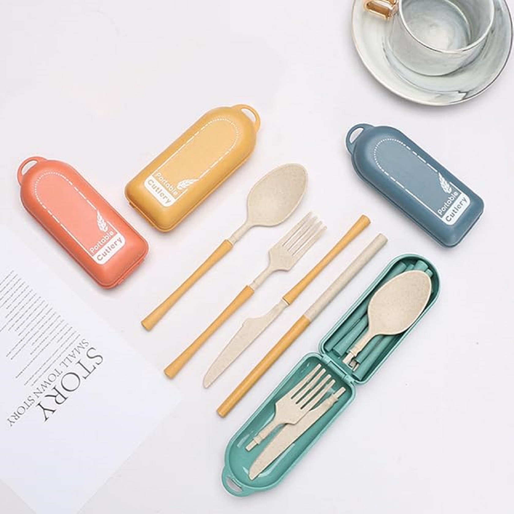 Folding Cutlery Set with Case 2