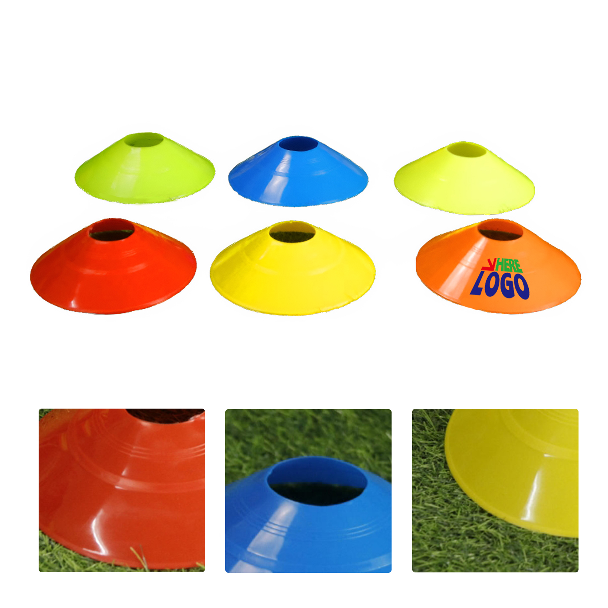 MOQ50 Agility Training Cones for Soccer and Basketball 2