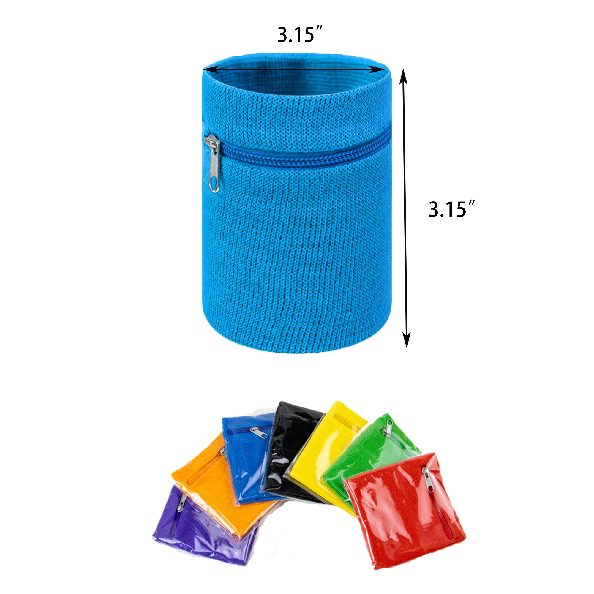 Wrist Wallet Pouch With Zipper Sport Wristband 2