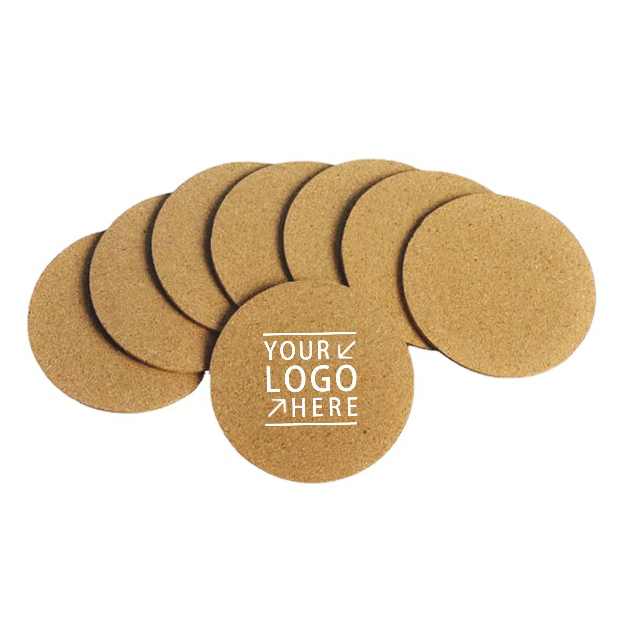 Round Absorbent Cork Coaster 2