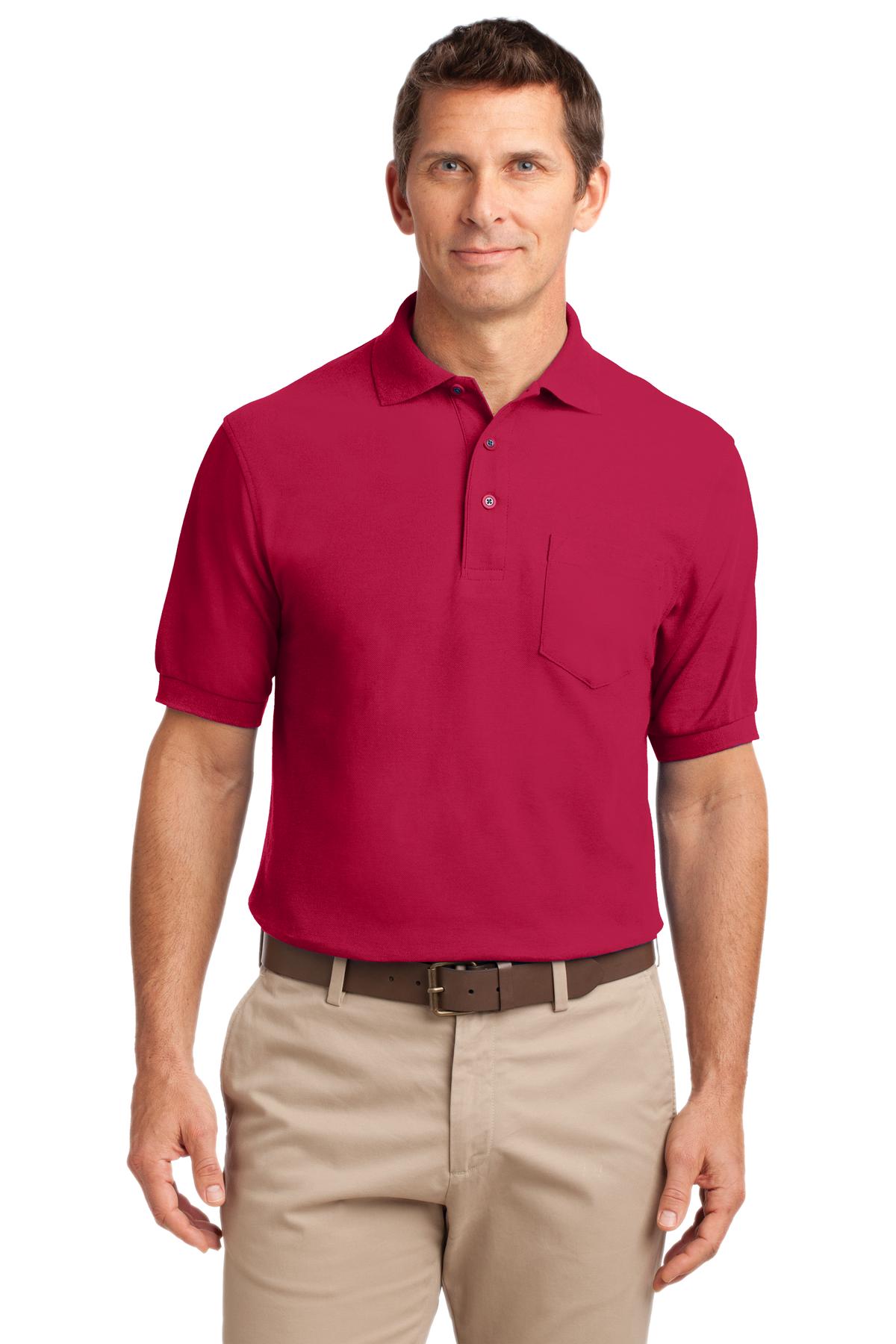 Port Authority Tall Silk Touch Polo with Pocket. TLK500P 8