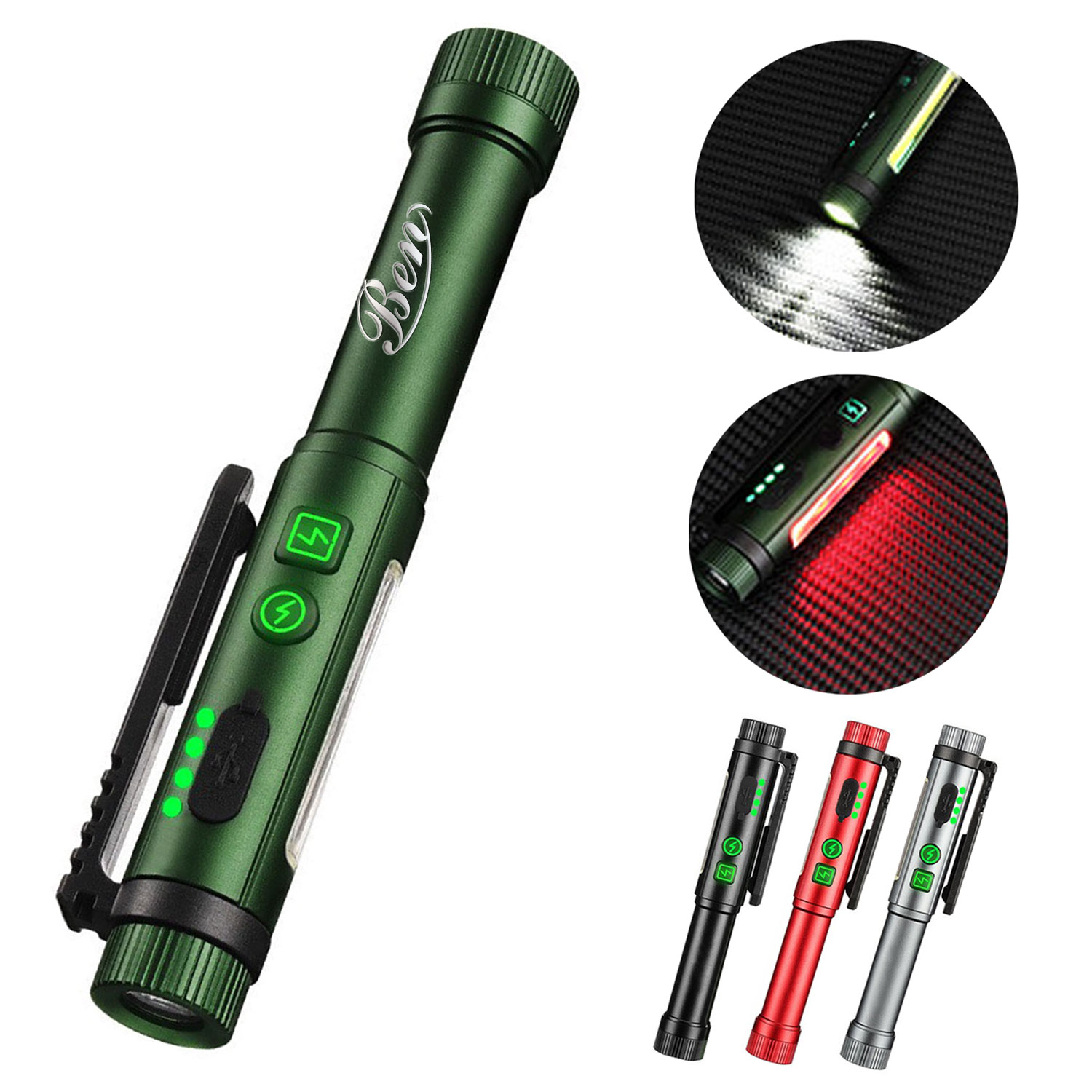 Mini Rechargeable Pen Shaped Work Flashlight 1