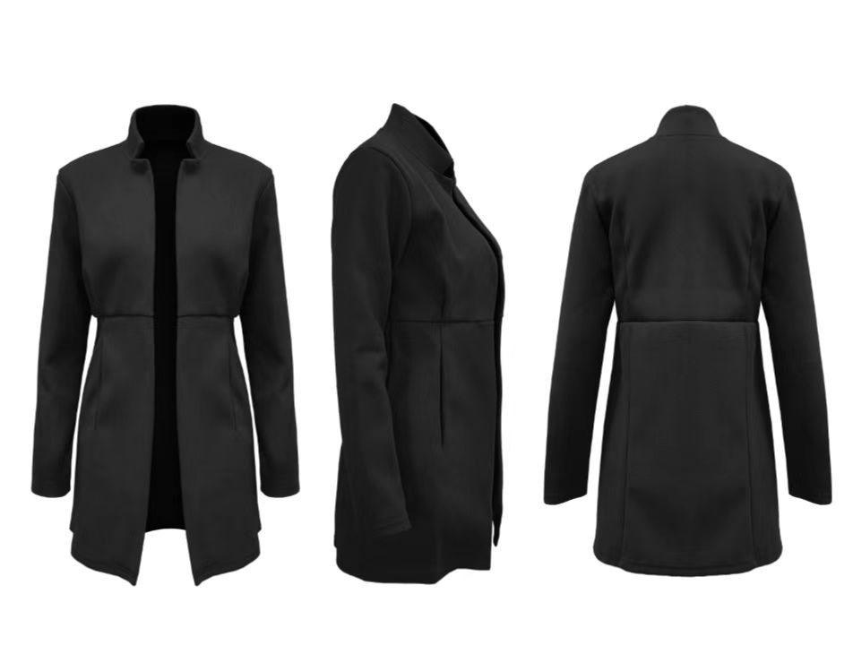 Women's Casual Business Open Front Long Sleeve Blazer Jacket 12
