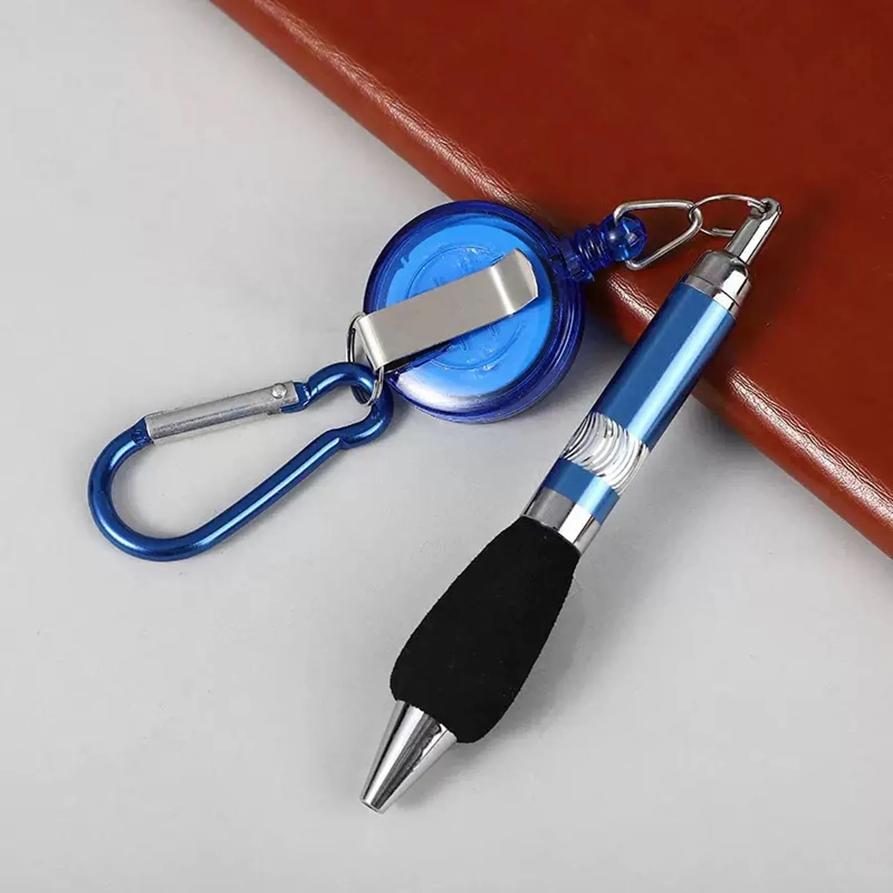 Retractable Metal Aluminum Rod Ballpoint Pen 5