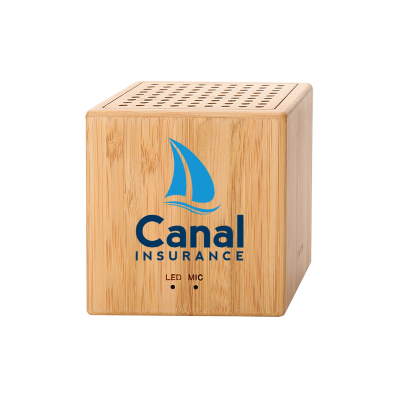 Elston Block Bamboo Bluetooth Speaker Simports