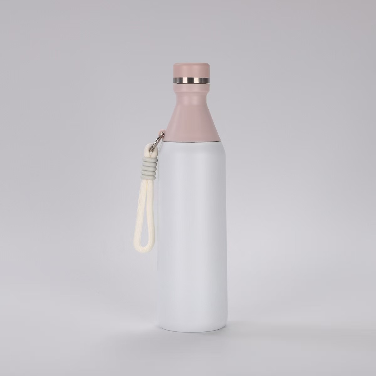 All Day 20oz Slim Insulated Water Bottle With Twist off Lid And Handle Strap For Travel & Sport, custom water bottle with logo imprint 9