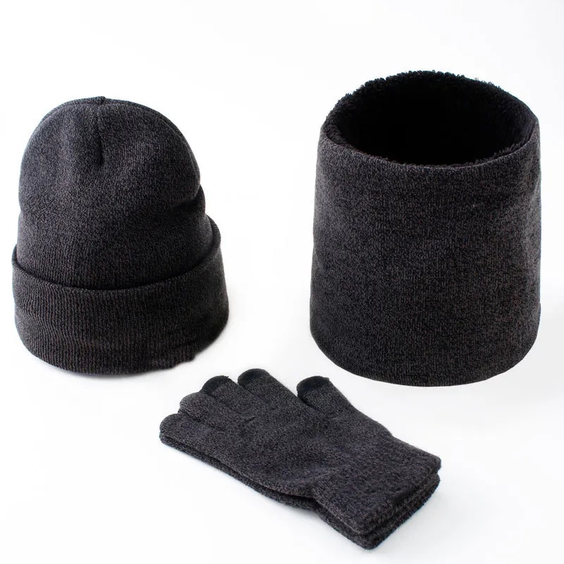 Knitted Scarf Hat and Gloves Set 5