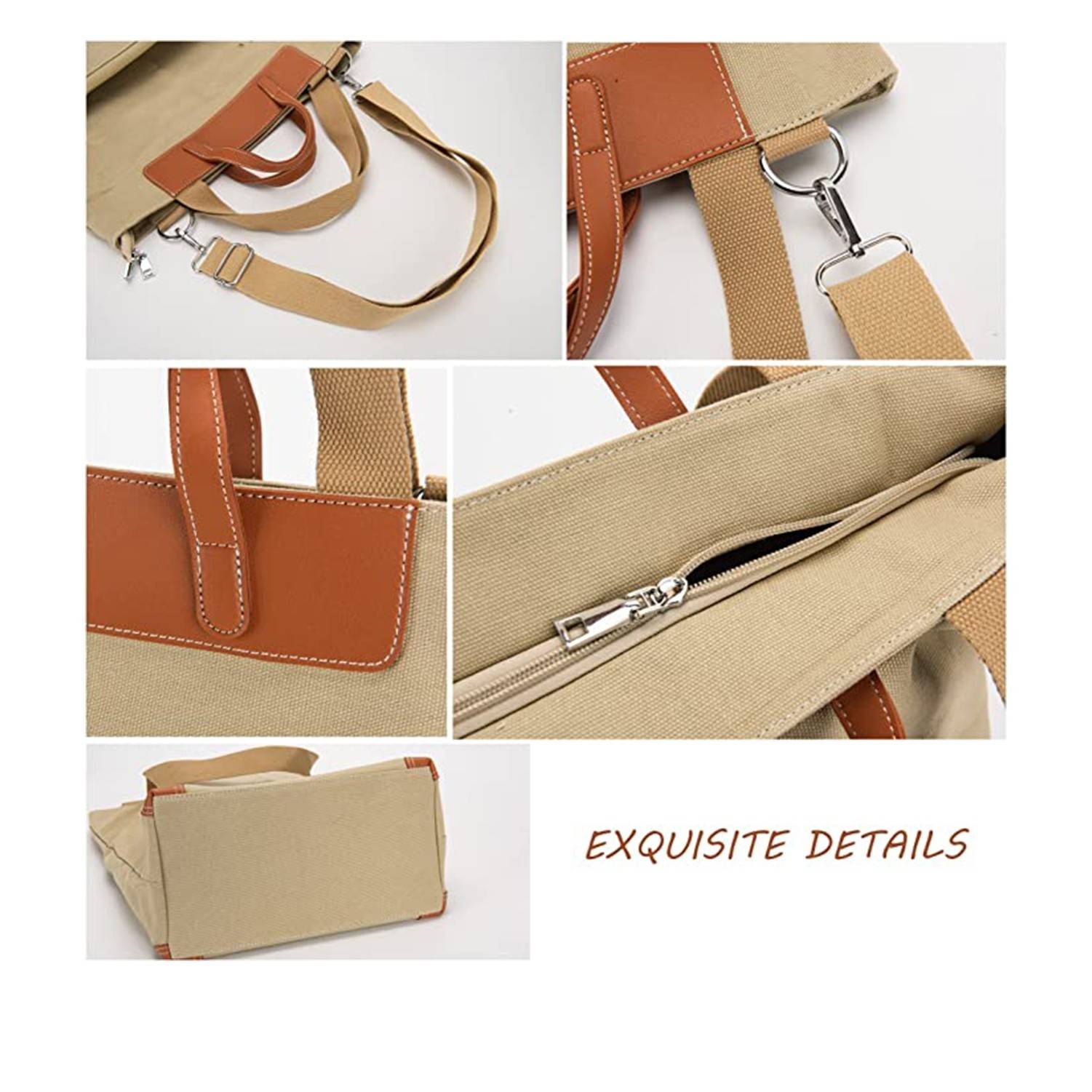 Large Capacity Canvas Tote Shoulder Bags, custom tote bag with logo imprint 1
