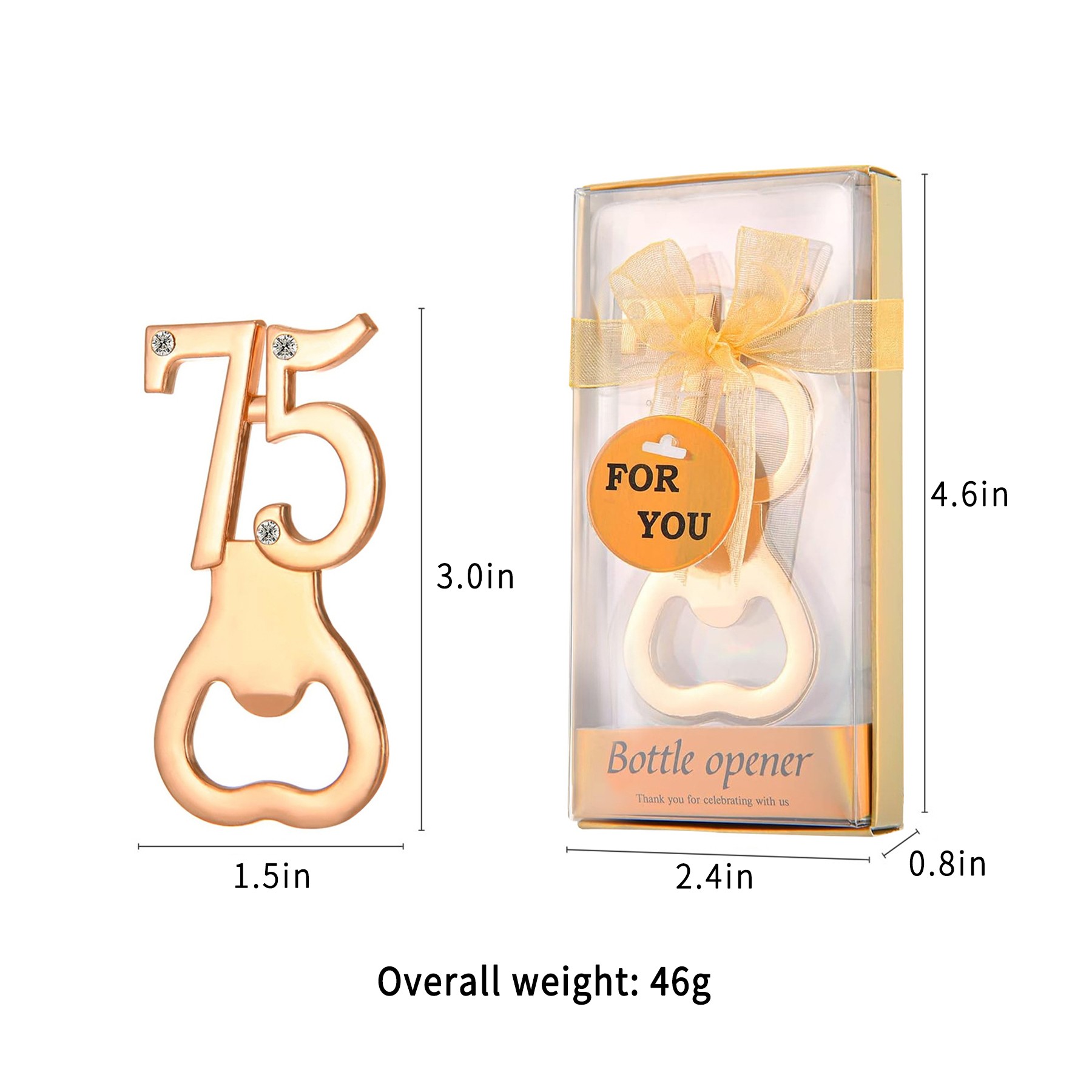 Digital Alloy Corkscrew Birthday Bottle Opener For Party Favors 14