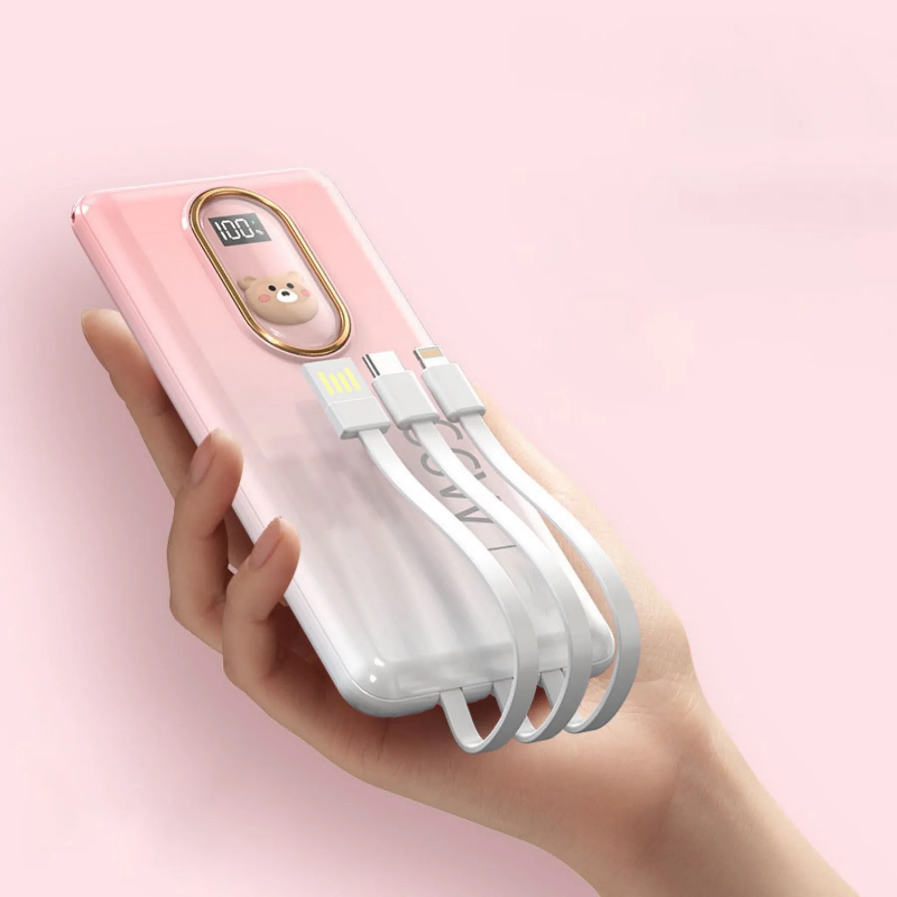 Portable Power Bank With LED Light 6