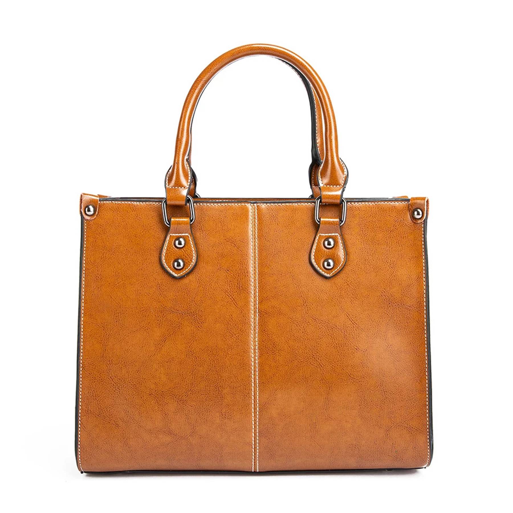 Vintage Vegan Leather Large Computer Laptop Messenger Bag 13