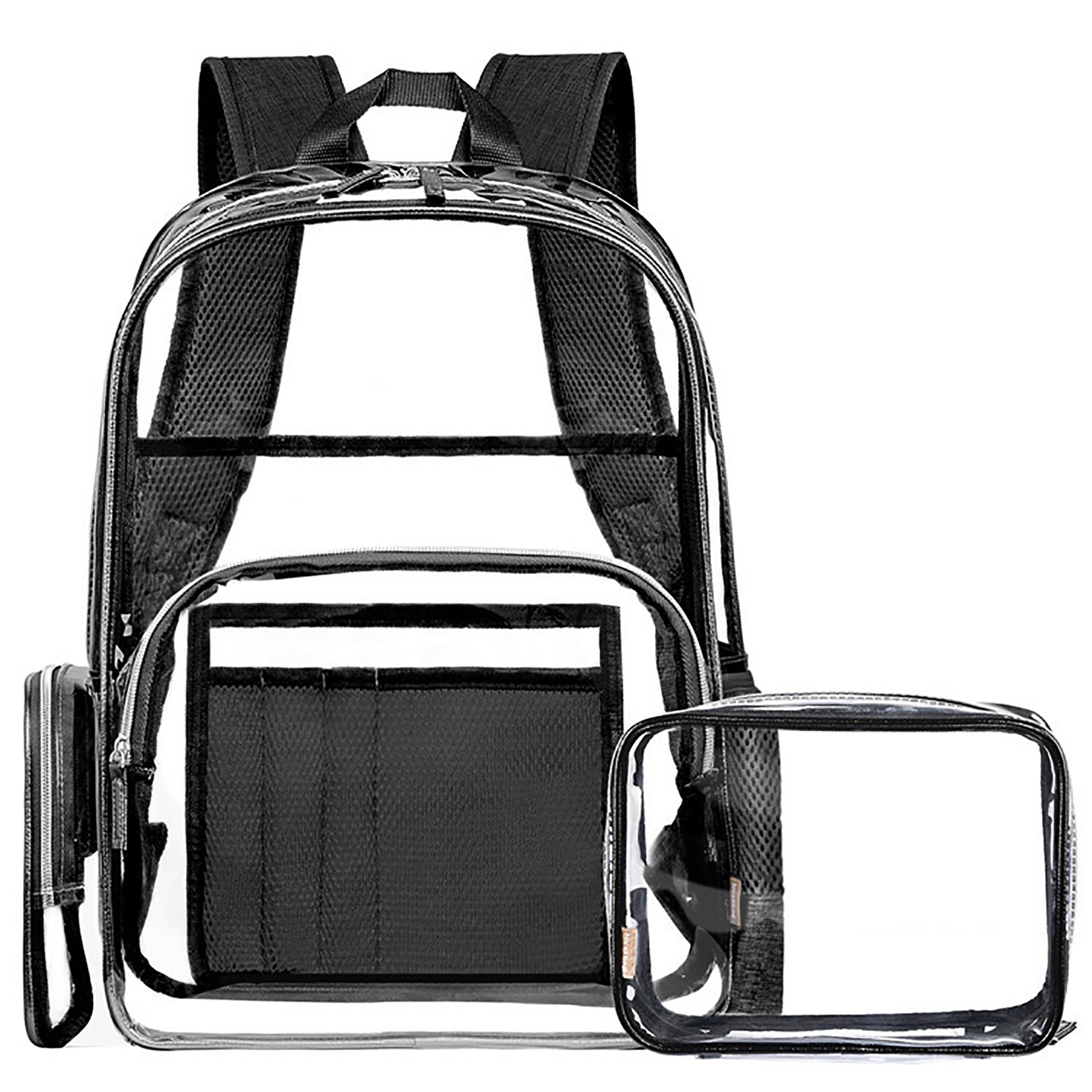 2 In 1 Clear Backpack With Cosmetic Bag 4