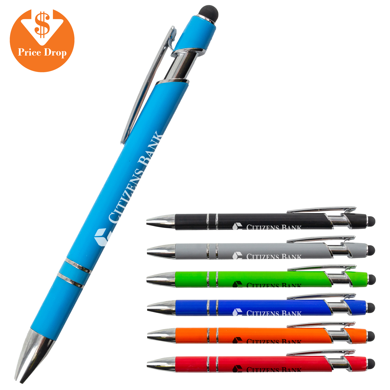 Script Plastic Barrel Stylus Pen 6