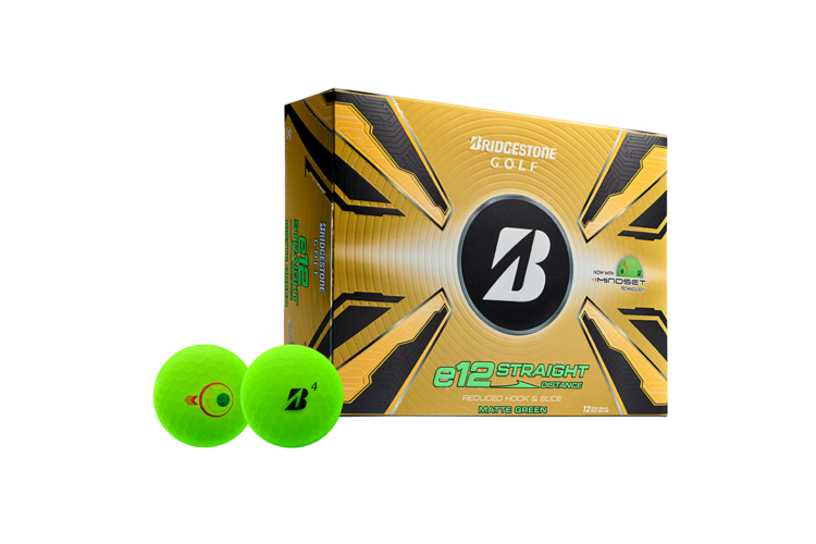 Bridgestone e12 Straight Golf Balls - Matte Green 2
