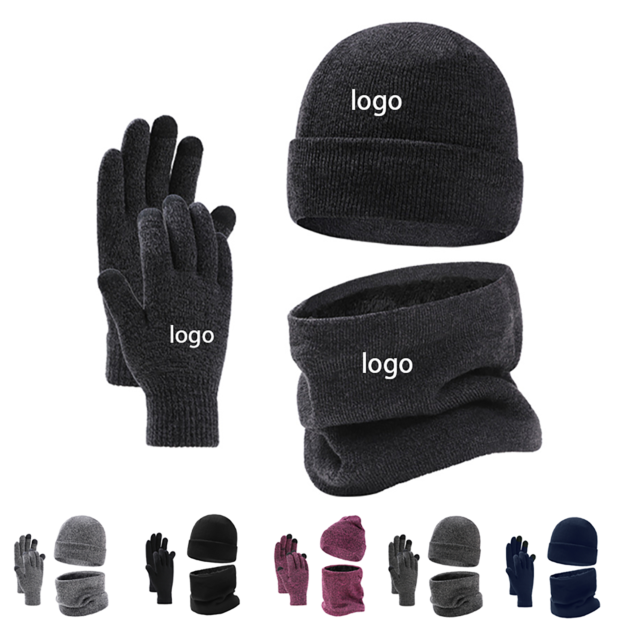 Triple-Piece Winter Accessory Set 2