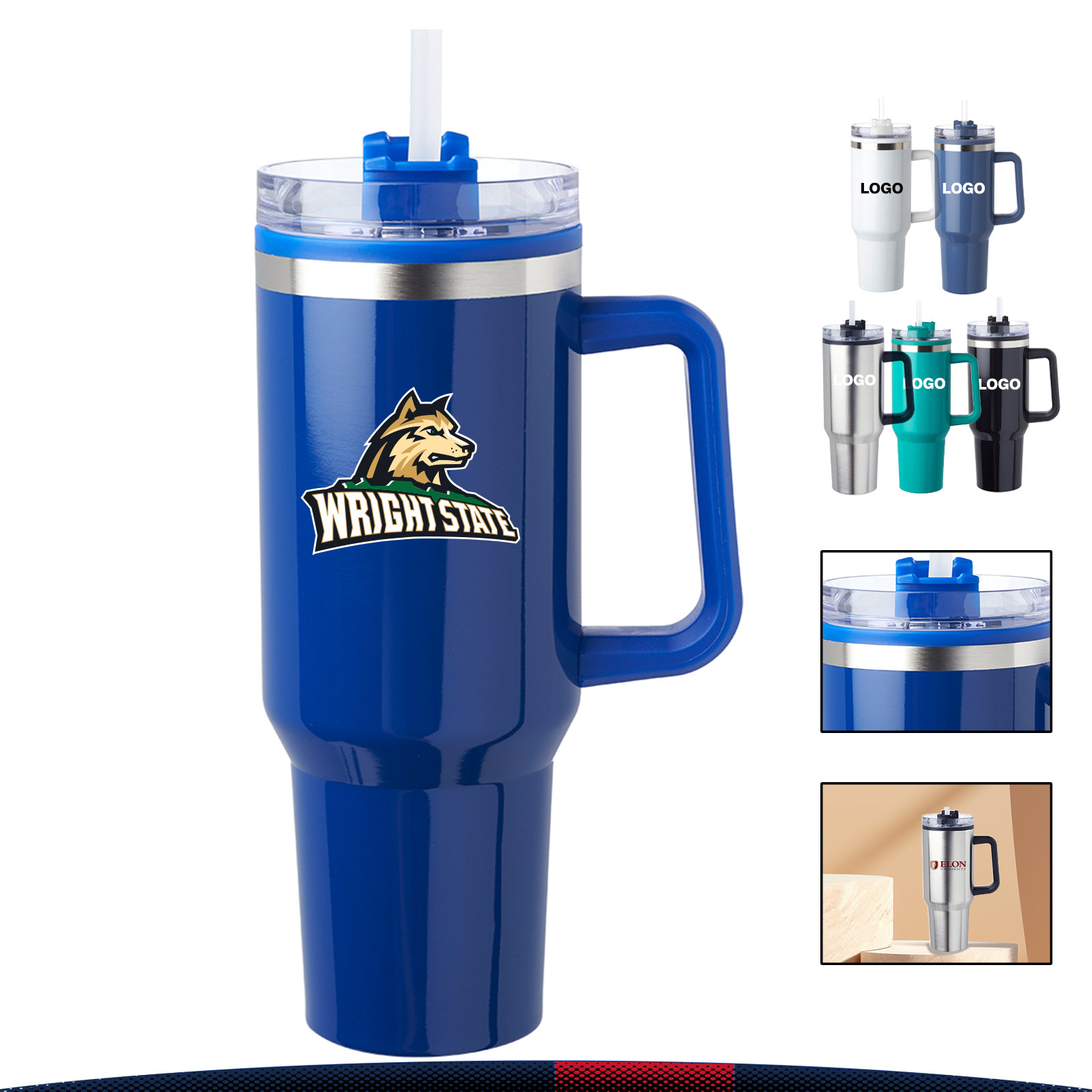 40 oz. Hugo Stainless Steel Travel Mugs 2
