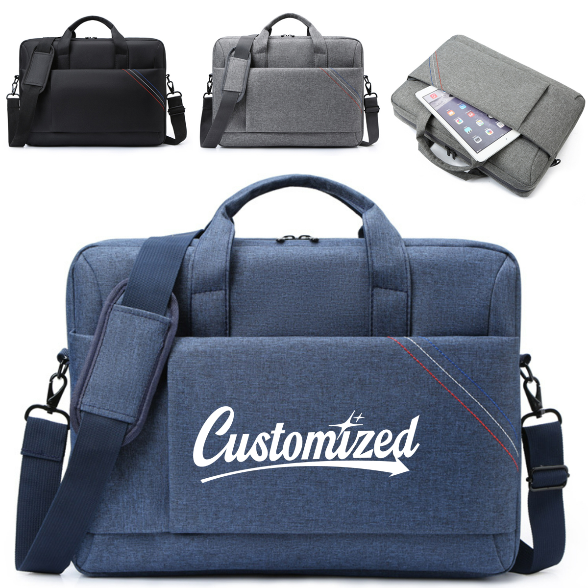 Laptop Messenger Bag with Shoulder Strap 7