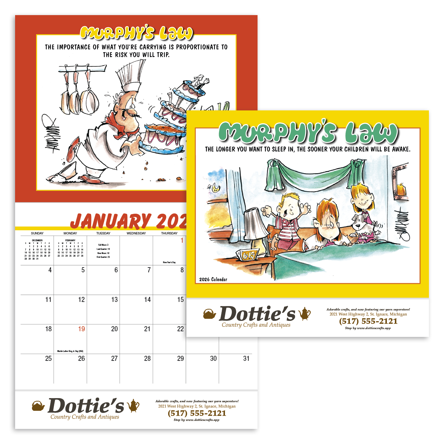 HotLine® Products Murphy's Law Appointment Calendar - Stapled 23