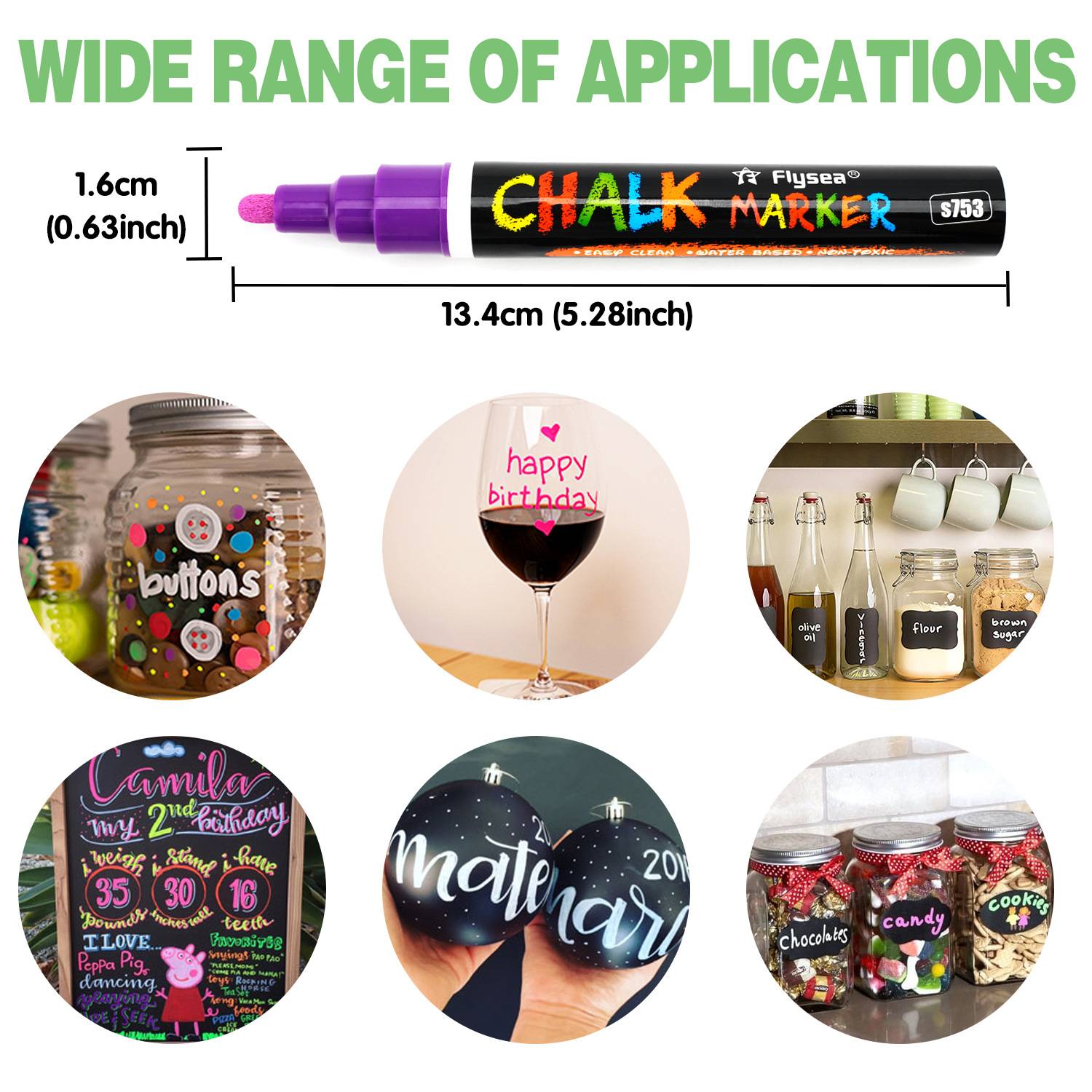 Bold Liquid Chalk Markers Set 5
