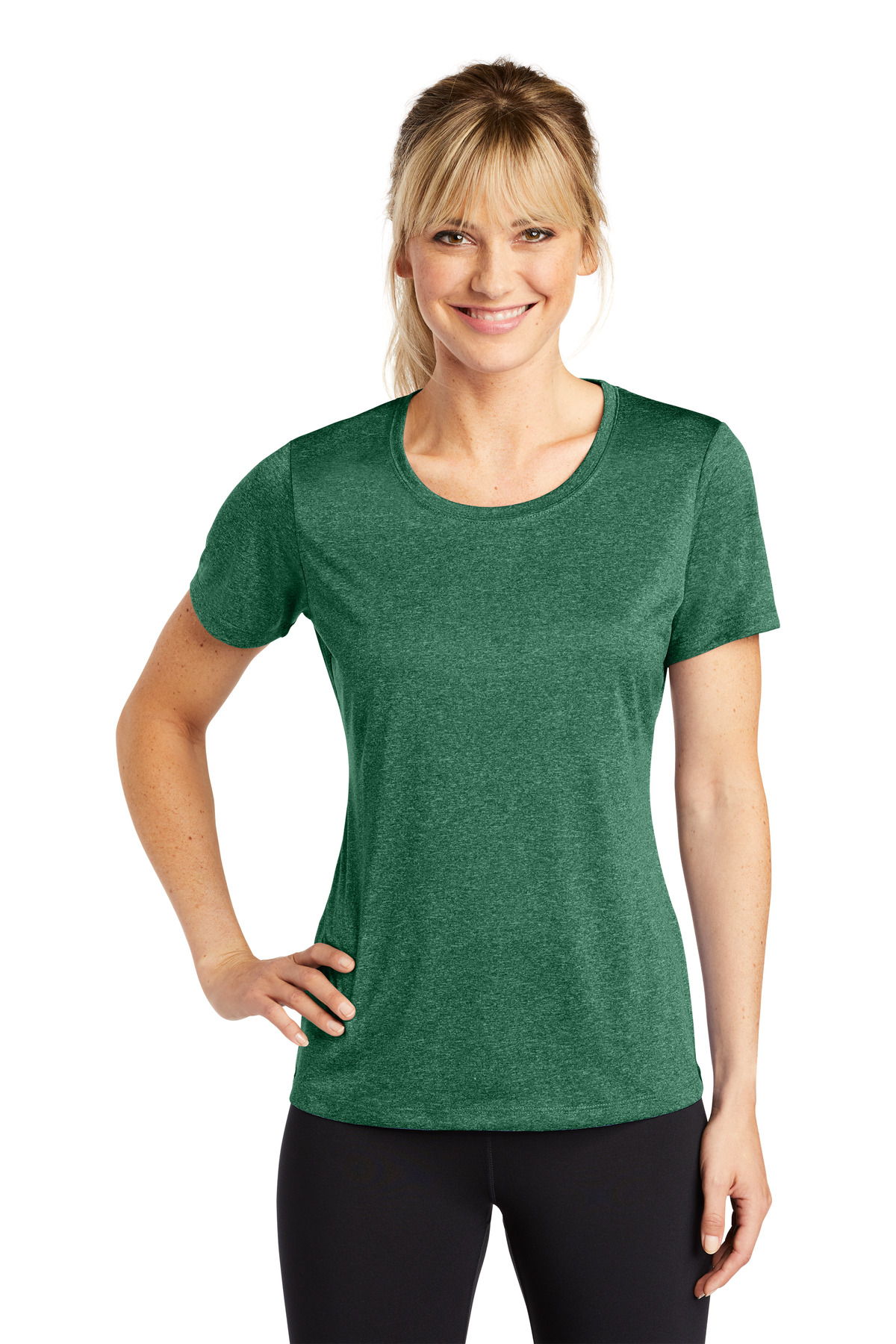 Sport-Tek Women's Heather Contender Scoop Neck Tee. LST360 38