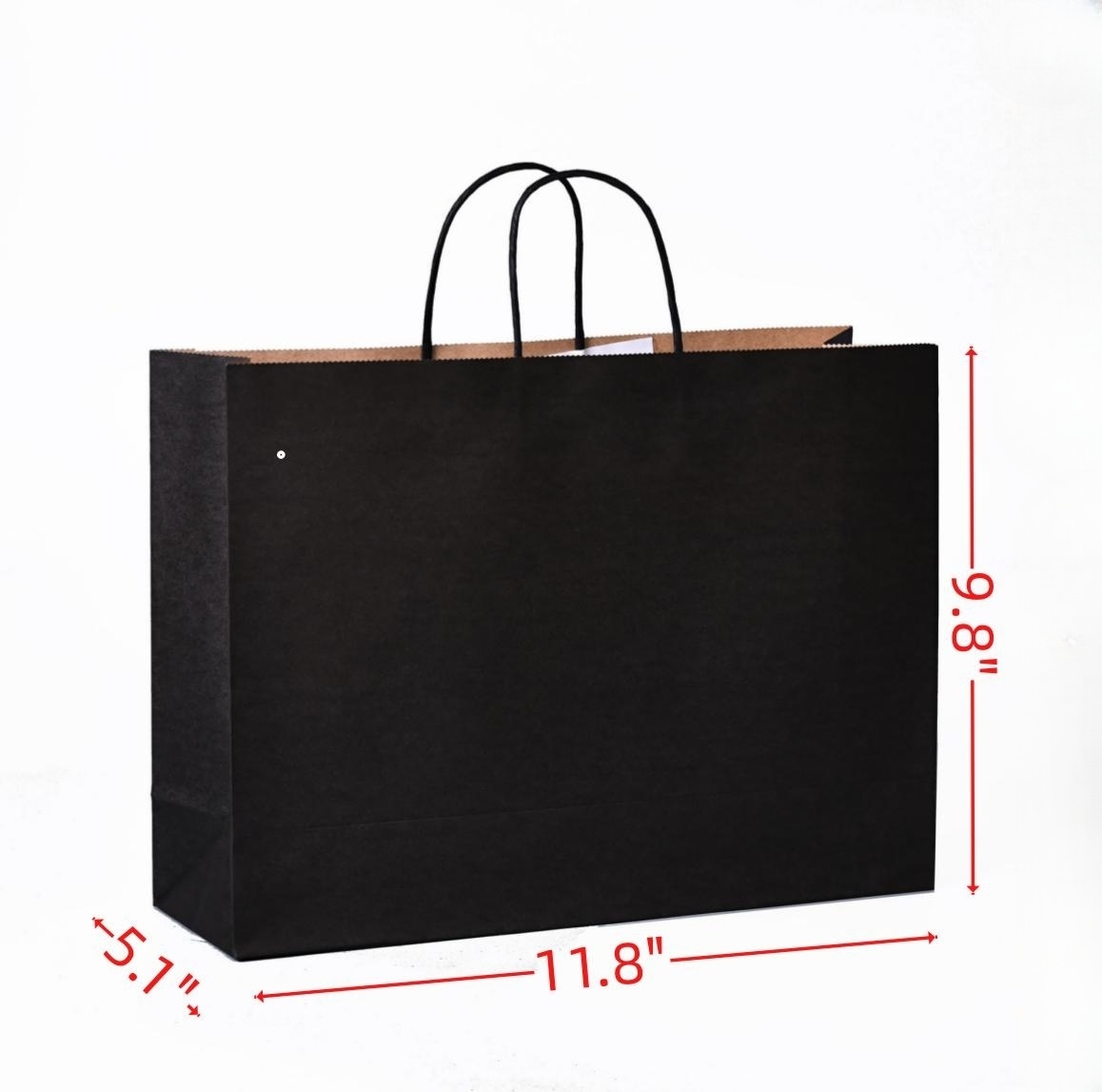 Kraft Shopping Gift Brown Paper Bag Biodegradable 3
