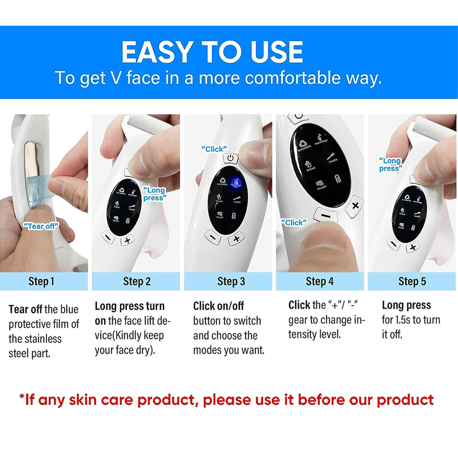 Double Chin Eliminator slimming machine Face Lift Massager 2