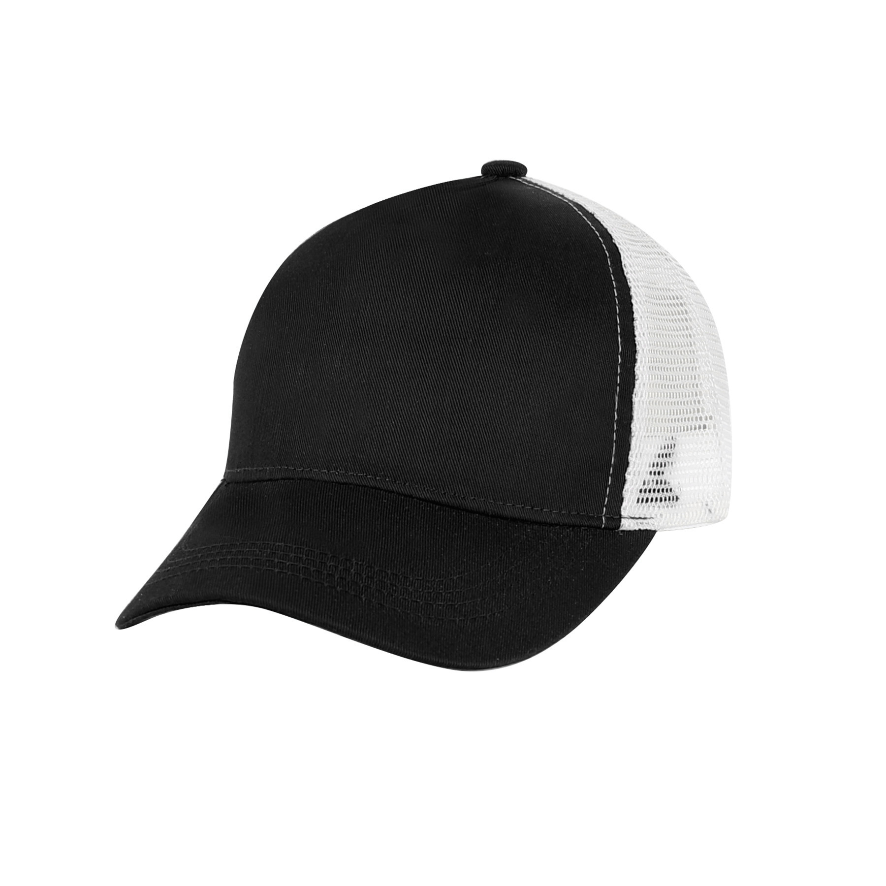 5 Panel Structured Trucker Cap W/Snapback 19