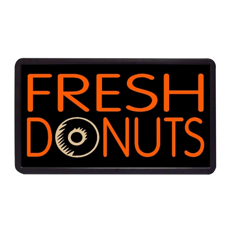 Fresh Donuts 13" x 24" Simulated Neon Sign