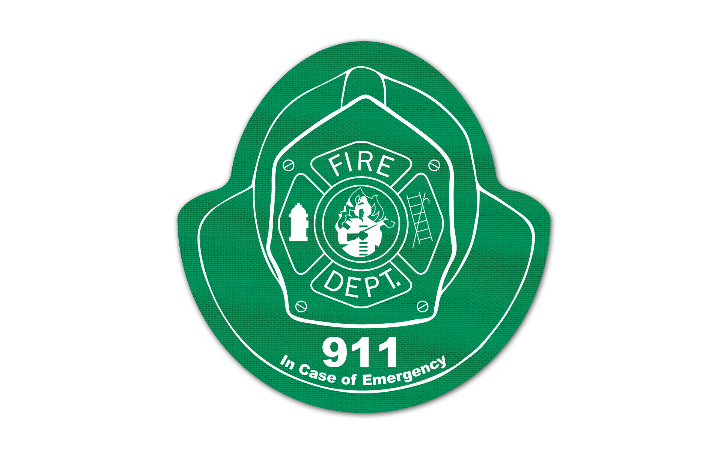 Fire Helmet Vinyl Jar Opener 36