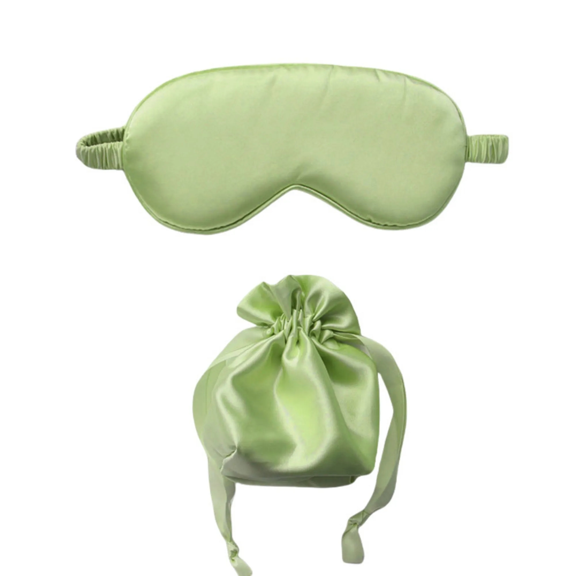 2 Piece Simulated Silk Eye Mask & Storage Bag Set 4