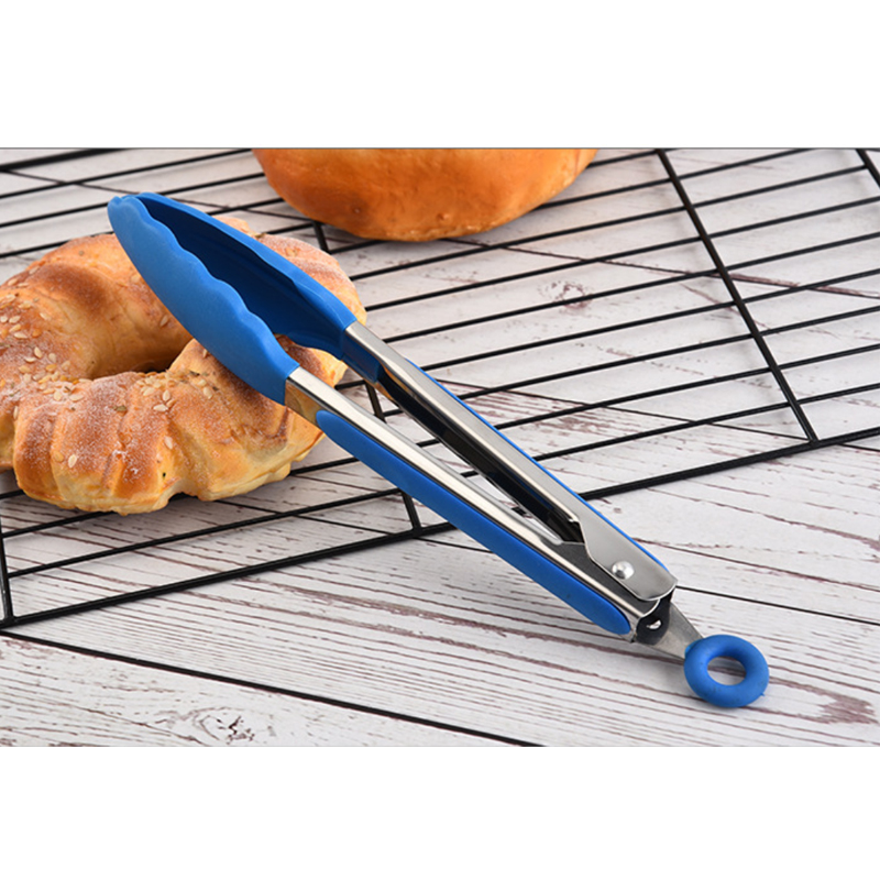 Stainless Steel BBQ and Kitchen Tongs with Silicone Tips--7inch/9inch/12inch 3