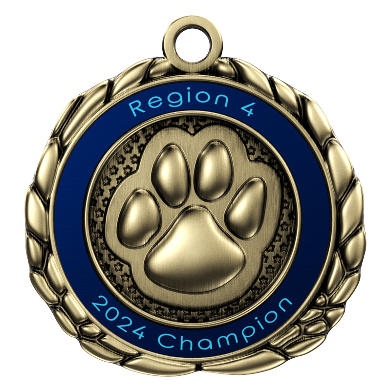 Express Vibraprint™ Paw Quali-Craft Medallion (2-1/2") 2