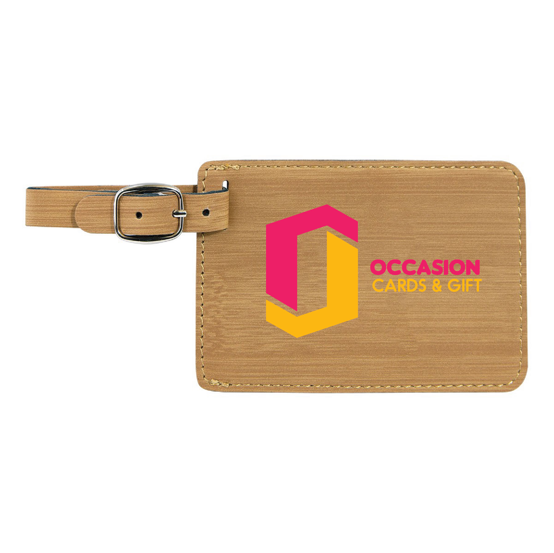 Bamboo Leatherette Luggage Tag 2