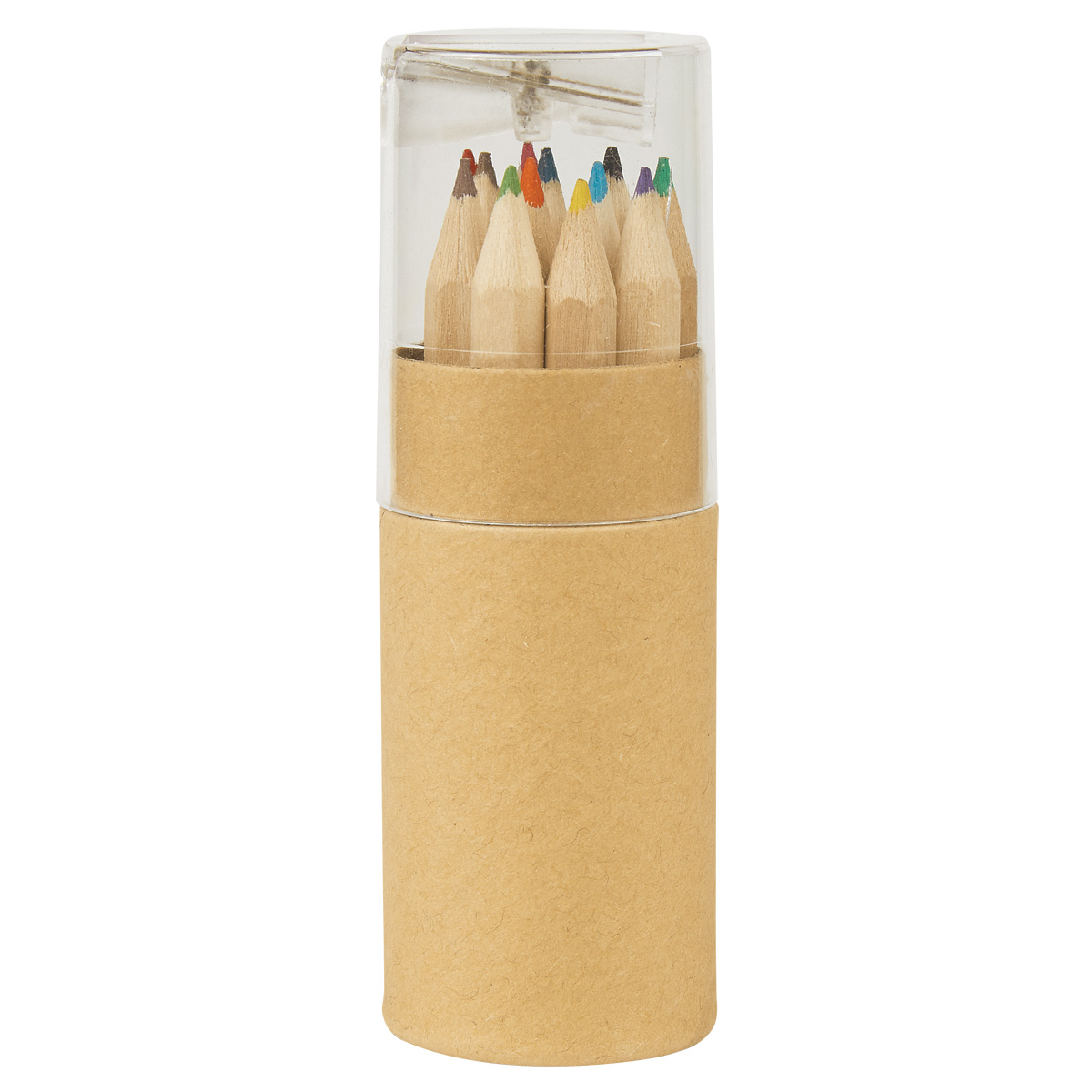 12-Piece Colored Pencil Set In Tube With Sharpener 1