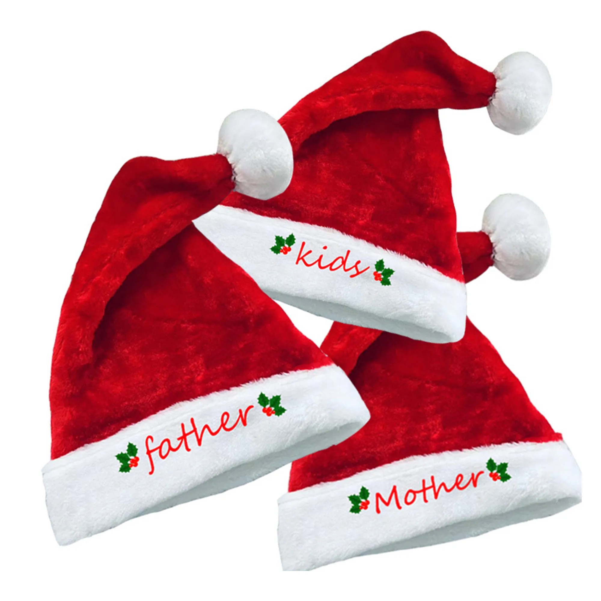 Family Plush Christmas Hat