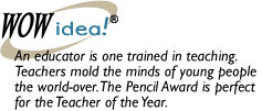 Pencil Award on Black Glass Base 2