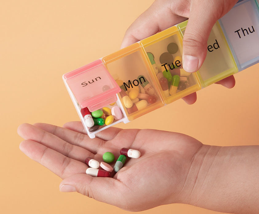 BPA Free Weekly Pill Organizer Box Case 7