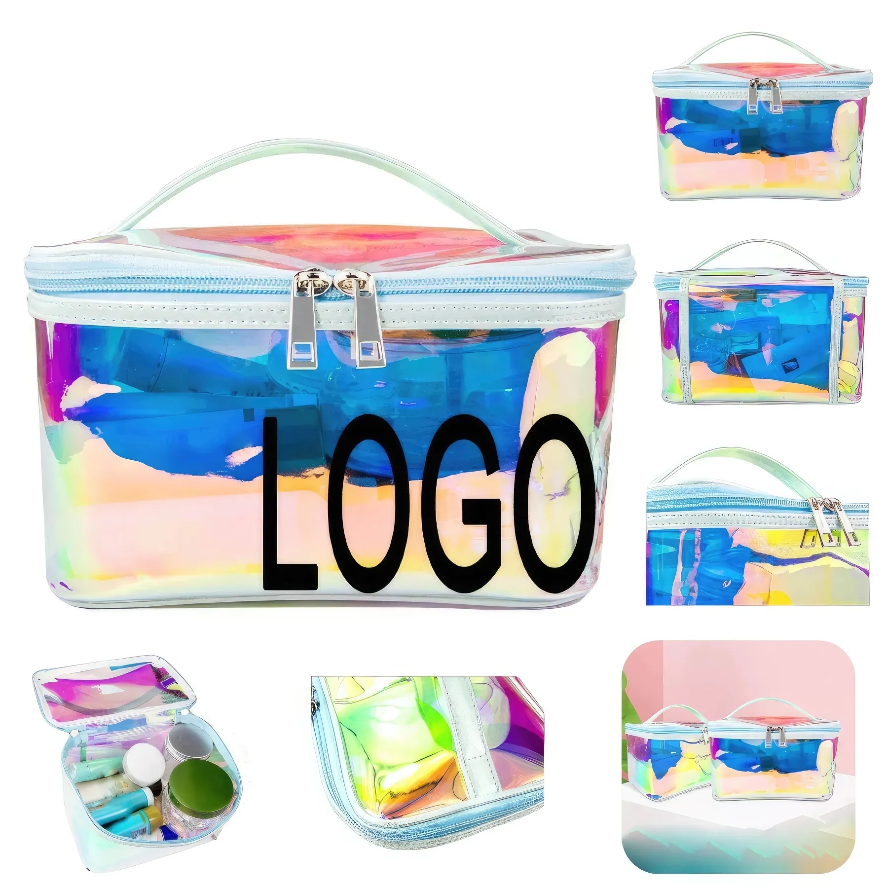 TPU Portable Travel Toiletry Bag & Makeup Cosmetic Organizer 6
