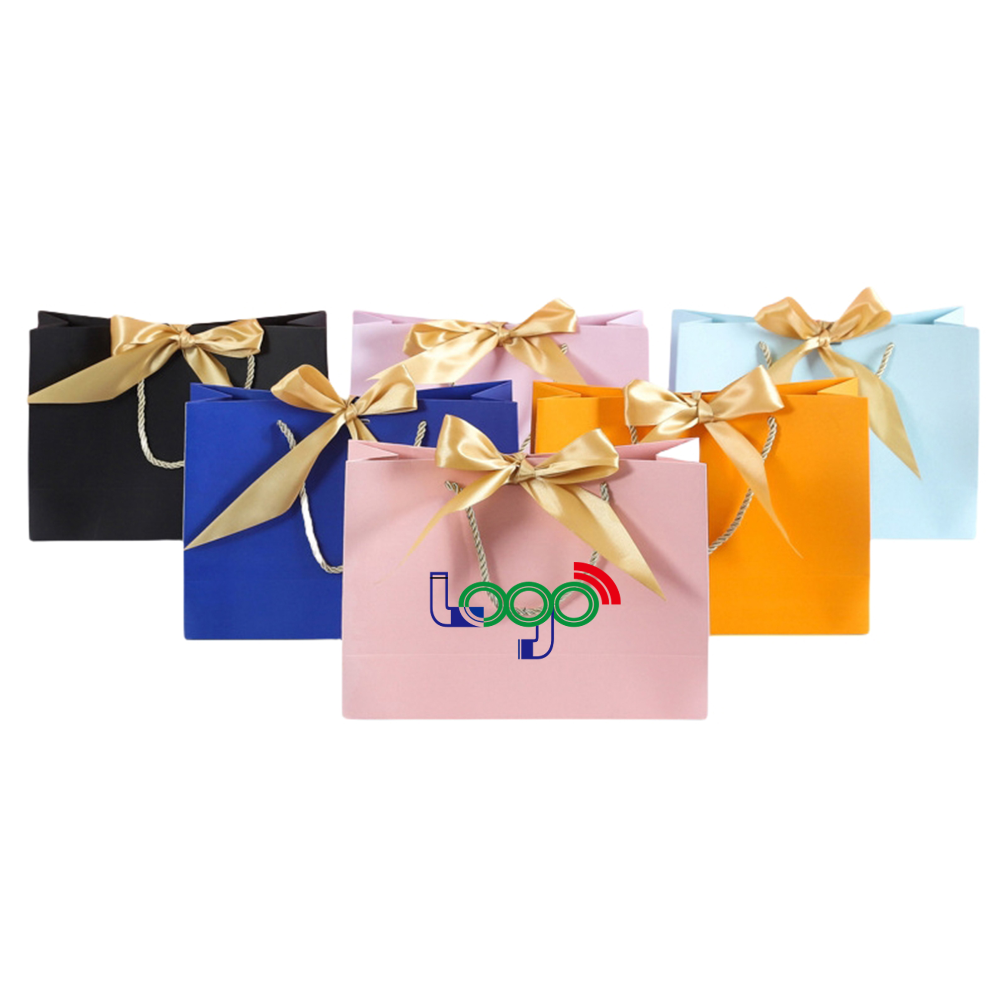Gift Bags with Bow Ribbon Large 2