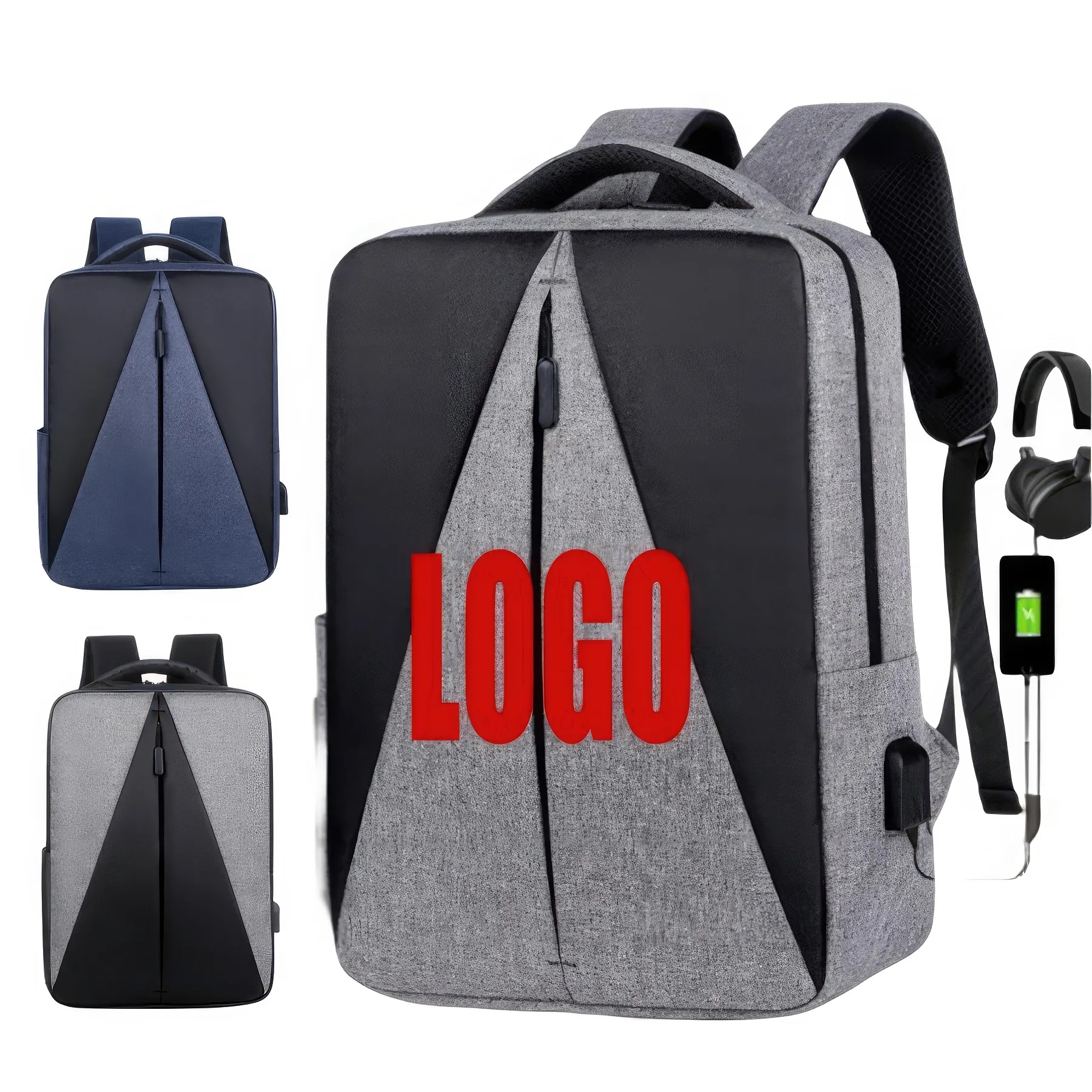 Travel Business School Laptop Backpack with USB Port 1