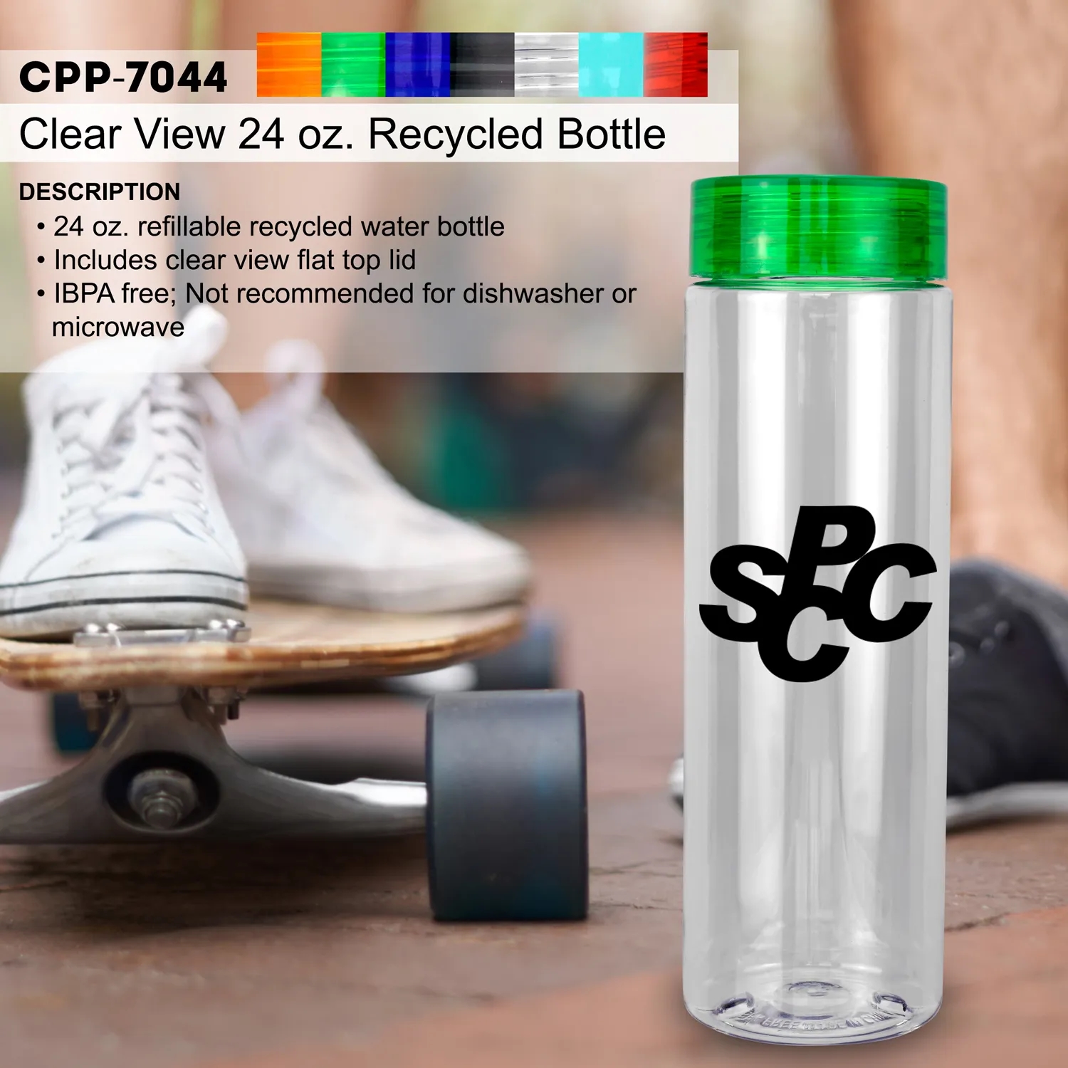Clear View 24 oz. Recycled Bottle 2