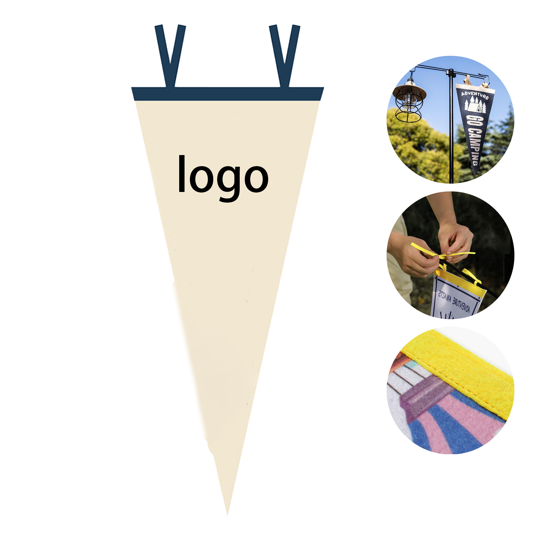 Outdoor Camping Triangle Flag 3