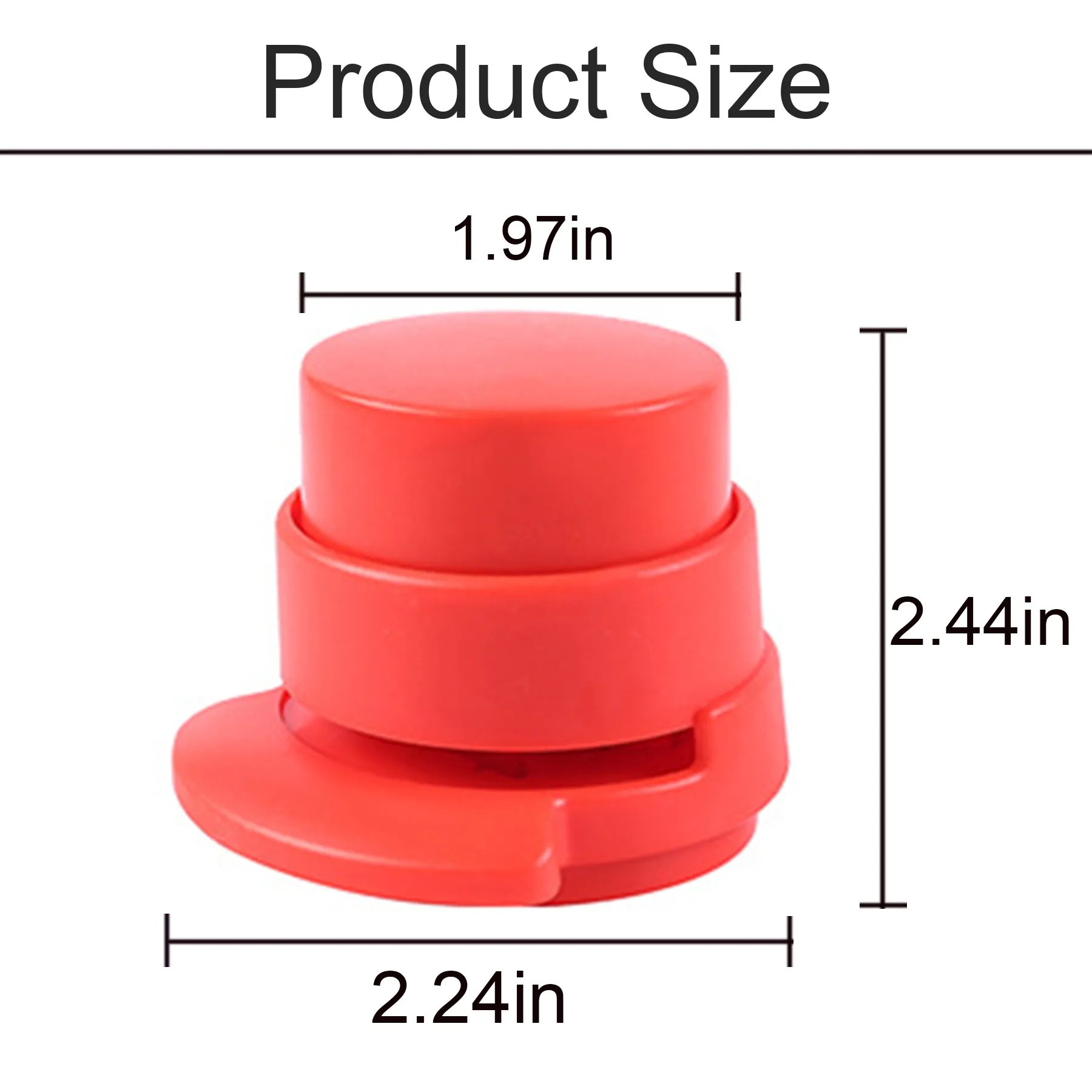 Mini Portable Circular Office Staple-Free Stapler 2