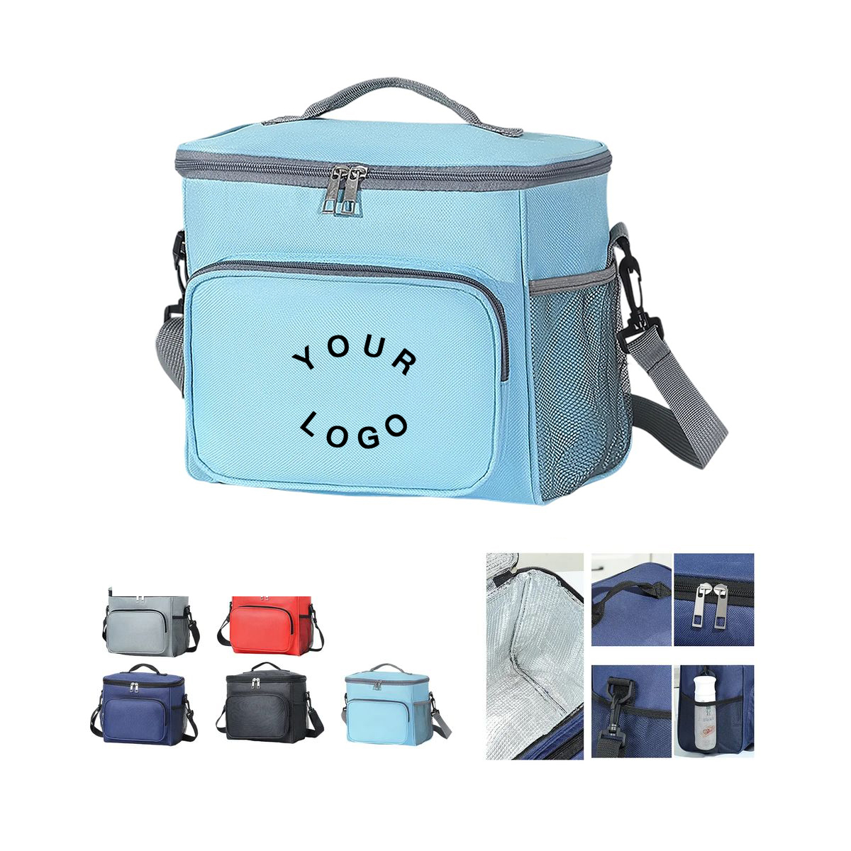 Compact Oxford Picnic Bag with Adjustable Carry Strap 2