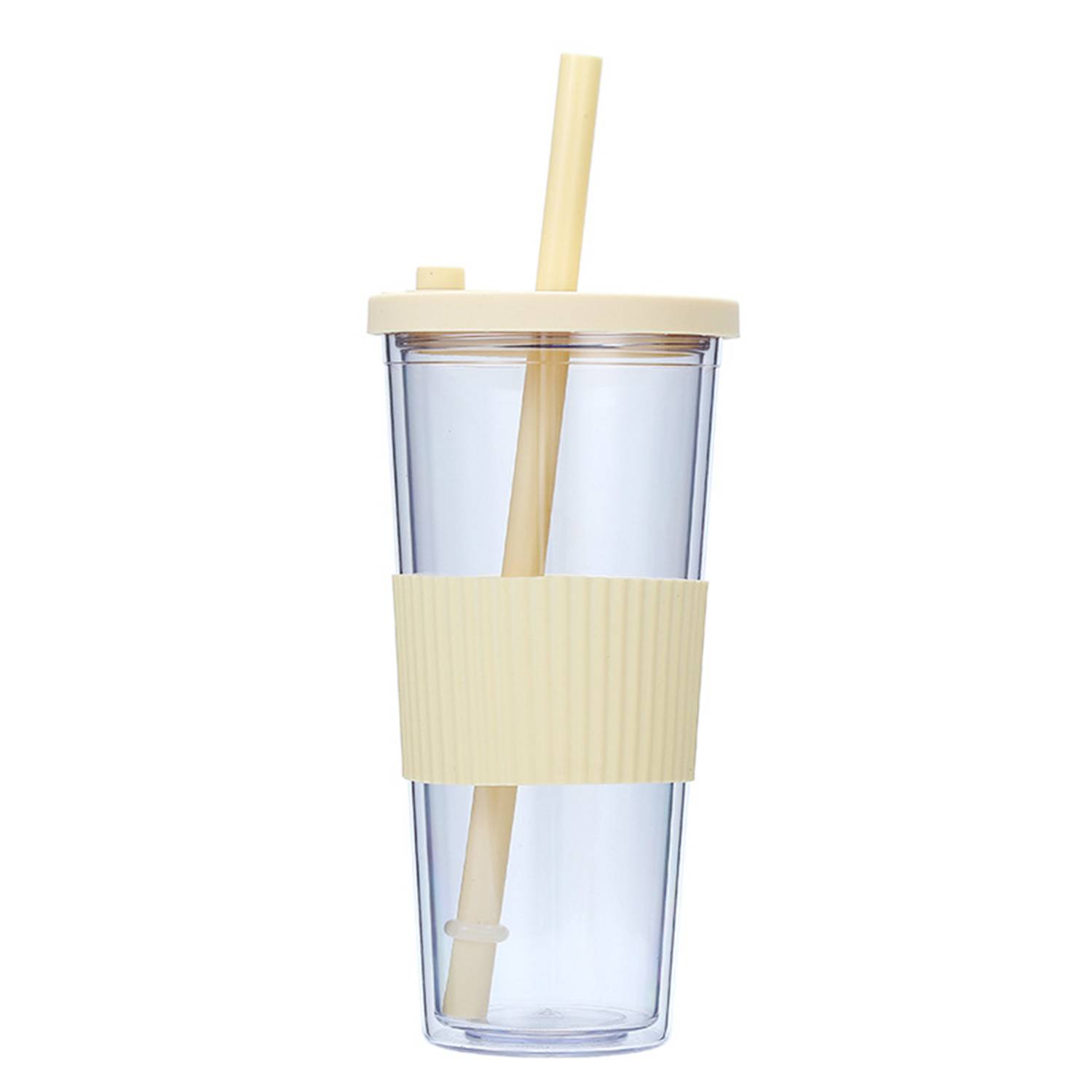 24oz Plastic Cup with Straw 10