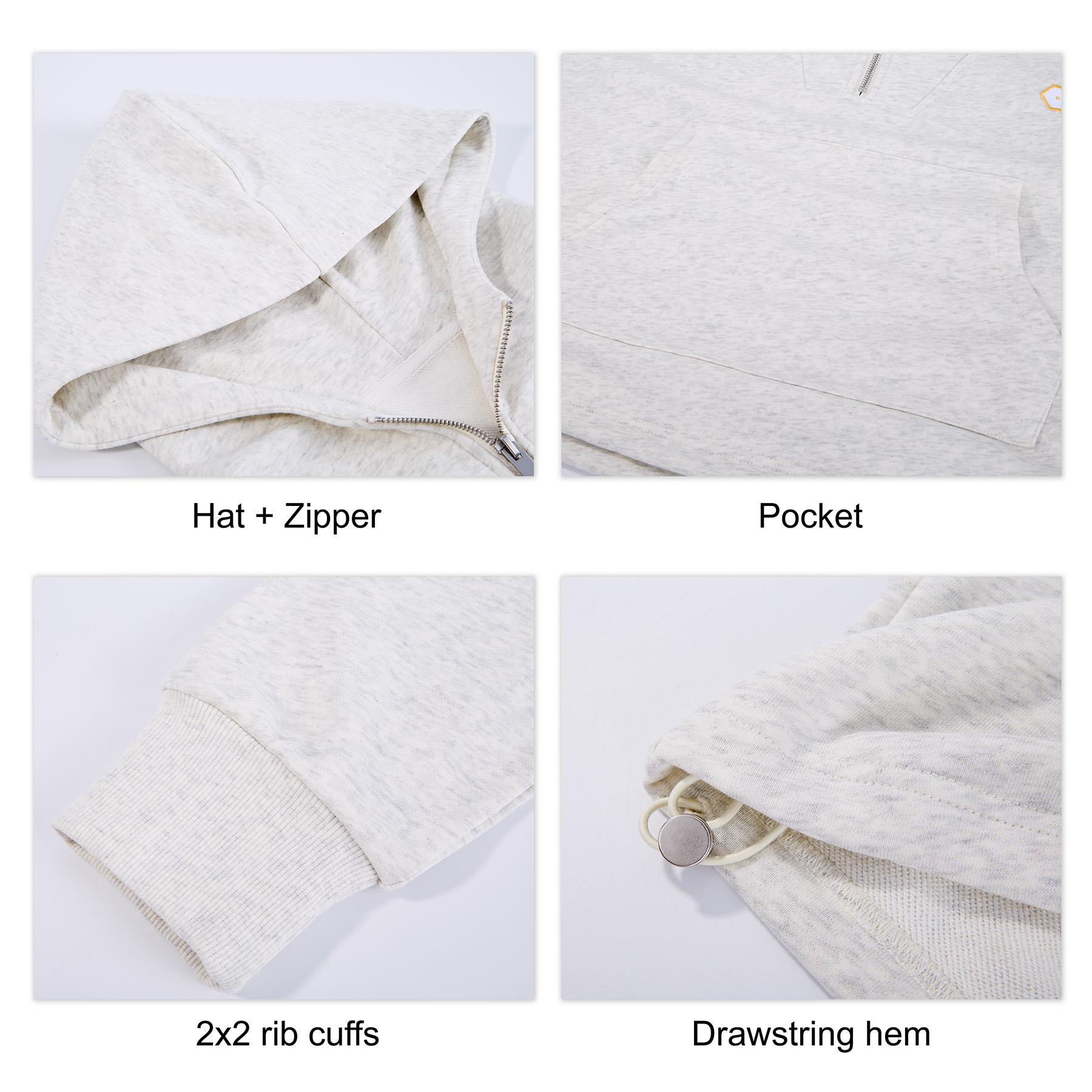 Women's Core Pullover Hooded Sweatshirt/100% Pre-Shrunk Cotton Blend 11
